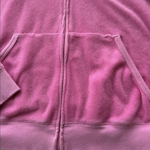Vintage Juicy Couture Pink Terry Tracksuit y2k P&G Jacket Capri M XL Set Rare - Picture 8 of 17